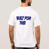 このメンズサッカーティー用に構築 Tシャツ (裏面)