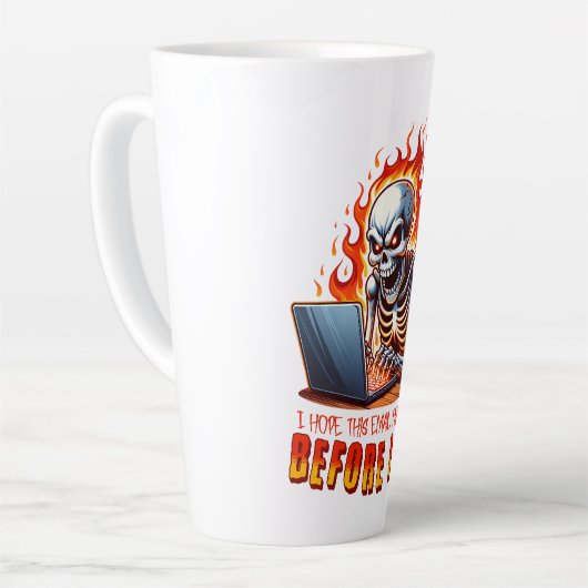 このメールが先に君を見つけることを願う カフェラテマグ (左アングル)