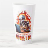 このメールが先に君を見つけることを願う カフェラテマグ (正面)