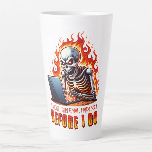 このメールが先に君を見つけることを願う カフェラテマグ (正面)