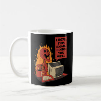 このメールで君がスケルトン・ハローウィーだと分かってほしい コーヒーマグカップ