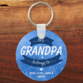 このモダンおじいちゃんは父の日青だ キーホルダー (裏面)
