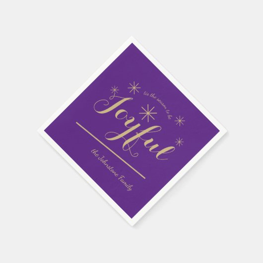 このモダンシーズンは楽しい名前シックな紙 スタンダードカクテルナプキン (角)