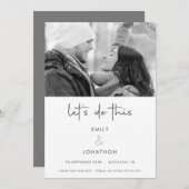 このモダン写真白黒をDatに救しよう セーブザデート (正面/裏面)