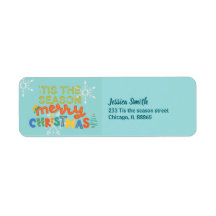 このモダン季節のおもしろいのクリカラフルスマス