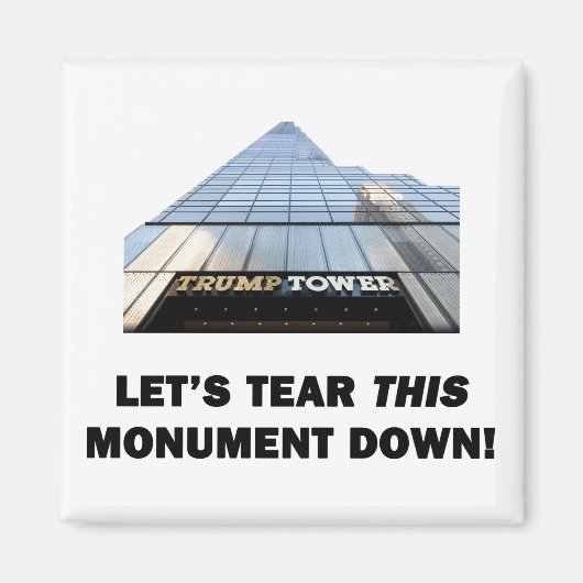 このモニュメントを壊そう マグネット (正面)