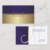 このモノグラムの名刺をカスタマイズしてください 名刺 (正面/裏面)