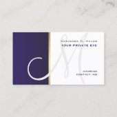 このモノグラムの名刺をカスタマイズしてください 名刺 (裏面)