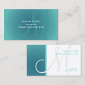 このモノグラムの名刺をカスタマイズしてください 名刺 (正面/裏面)