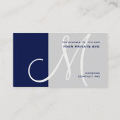 このモノグラム/DIY背景色 名刺 (裏面)