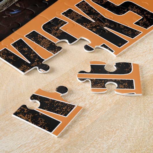 このヤギの蹴りを立てて下さい ジグソーパズル (側面)