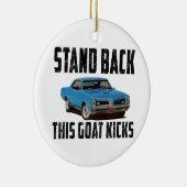 このヤギを実際に蹴りました立てて下さい セラミックオーナメント (右)