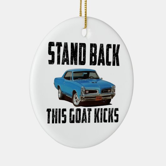 このヤギを実際に蹴りました立てて下さい セラミックオーナメント (右)
