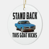 このヤギを実際に蹴りました立てて下さい セラミックオーナメント (左)