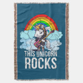 このユニコーンロックギター スローブランケット (正面縦)