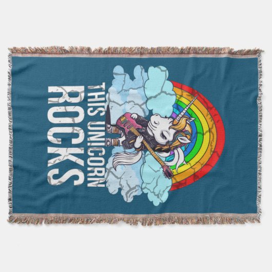 このユニコーンロックギター スローブランケット (正面)