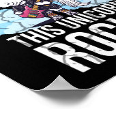 このユニコーンロックギター ポスター (角)