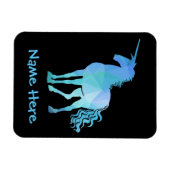 このユニコーン磁石に子どもの名前を付ける マグネット (横)