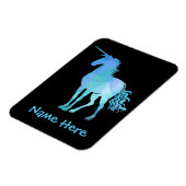 このユニコーン磁石に子どもの名前を付ける マグネット (左側)