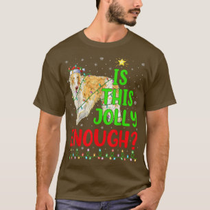 このユーモアたっぷりのクリスマスツリーはボルゾイのジョリーさに十分だ Tシャツ