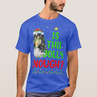 このユーモアたっぷりのクリスマスツリーは、もっと陽気なシュナウザーにぴったりだね Tシャツ
