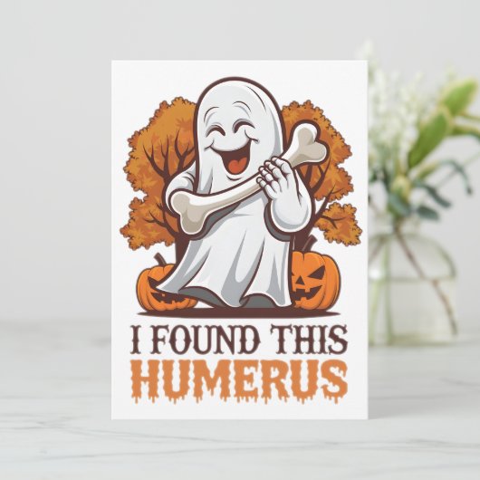 このユーモアのセンスがたまらない!ハロウィンパーティーにぴったりな面白Tシャツ見つけた! シーズンカード (スタンド正面)