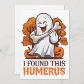 このユーモアのセンスのあるTシャツ、ハロウィンパーティで着たらウケるかな シーズンカード (正面/裏面)