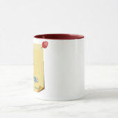 このラッキーギャルは夫が熱くて煙たい マグカップ (中央)