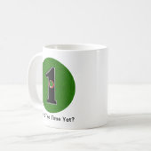 このラッキーゴルファーのホールインワンデザインをカスタマイズしよう！ コーヒーマグカップ (正面左)