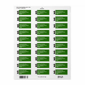 このラッキー・ゴルファーの穴を一つのデザインでパーソナライズ! ラベル (フルシート)