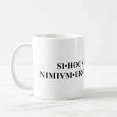 このラテン系を読むことができたら襲って下さい コーヒーマグカップ (左)