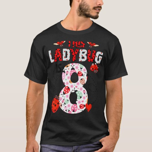 このラディバグ8歳の誕生日ラディバグテーマ Tシャツ (正面)