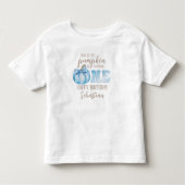 このリトルパンプキンの1歳の誕生日子供用Tシャツ トドラーTシャツ (正面)
