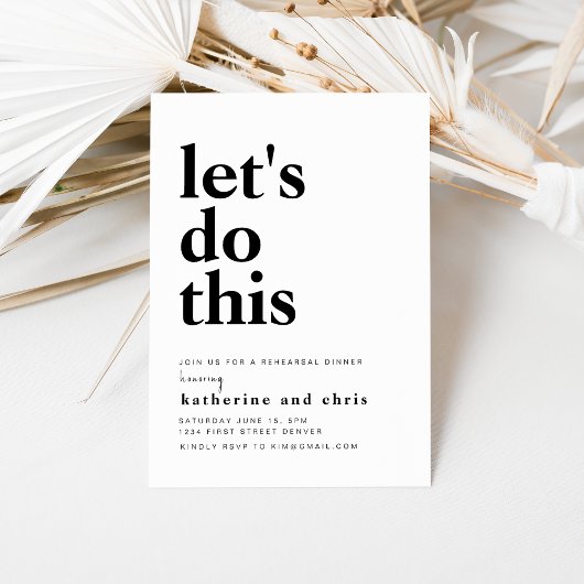 このリハーサルディナー招待状テンプレート 招待状