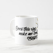 このリングは私を婚約したに見させますか。 コーヒーマグカップ (正面左)