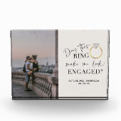 このリングや輪で書道を見せ婚約したる フォトブロック (正面)