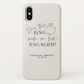 このリングや輪で書道を見せ婚約したる Case-Mate iPhoneケース (裏面)