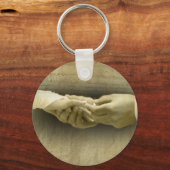 このリングや輪で、ロマンチックなヴィンテージの結婚式の愛 キーホルダー (正面)