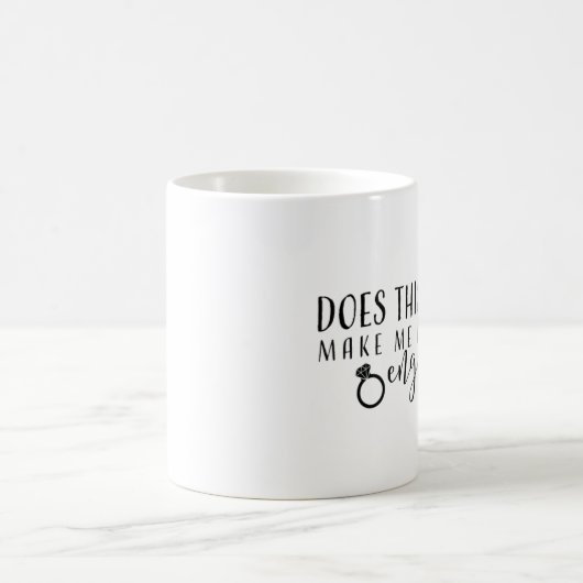 このリングや輪は私を婚約したに見させますか。 コーヒーマグカップ (中央)