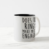 このリングや輪は私を婚約したに見させますか。 ツートーンマグカップ (正面右)