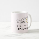 このリングや輪は私を将来のミセス婚約したに見せてくれるか。 コーヒーマグカップ (正面右)