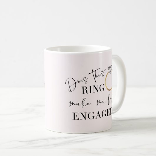 このリングや輪は私を将来のミセス婚約したに見せてくれるか。 コーヒーマグカップ (正面右)
