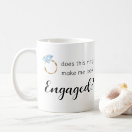 このリングや輪は私を見せ婚約したおもしろい結婚る コーヒーマグカップ