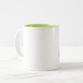 このリングや輪を婚約したなマグを見させます私にします ツートーンマグカップ (正面左)