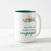 このリングや輪を婚約したなマグを見させます私にします ツートーンマグカップ (正面右)