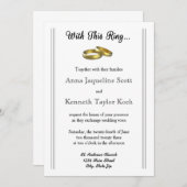 このリングを使って… -結婚式招待状 招待状 (正面/裏面)