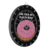 このリングドーナツグラフィックをカスタマイズ ダーツボード (正面左)