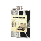 このレトロのセダンのフラスコのあなたの名前 フラスク (左)