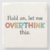 このレトロを考え過ぎさせてくれおもしろい ストーンコースター (正面)