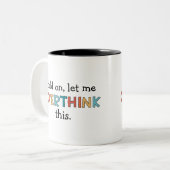 このレトロを考え過ぎさせてくれおもしろい ツートーンマグカップ (正面左)